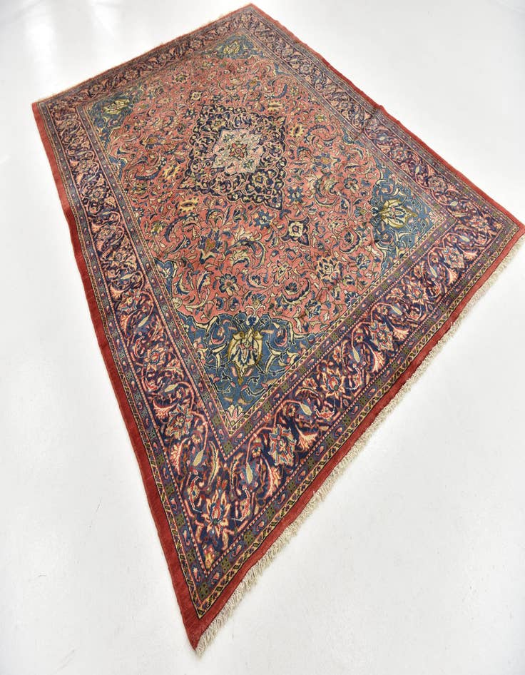 Detail image of 8' x 10' 3 Hand Knotted Farahan Persian Wool Rug