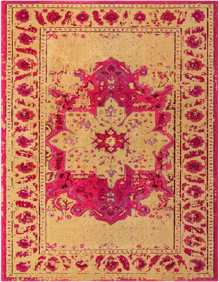 Detail image of 10' 6 x 16' 5 Washable Fleur Rug