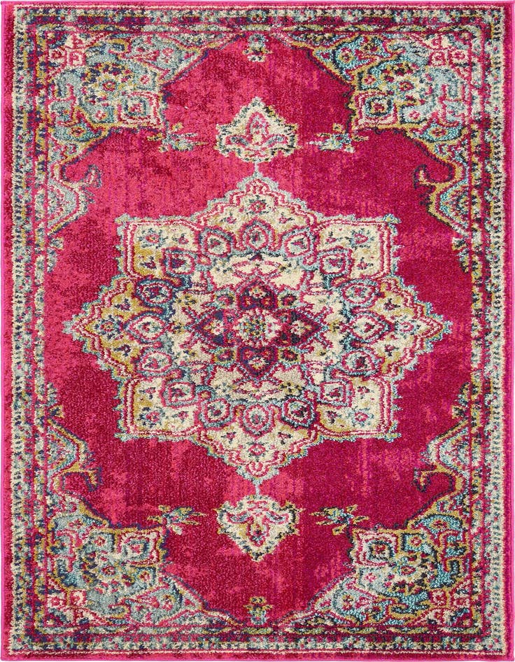 Detail image of 3' 3 x 5' 3 Washable Fleur Rug