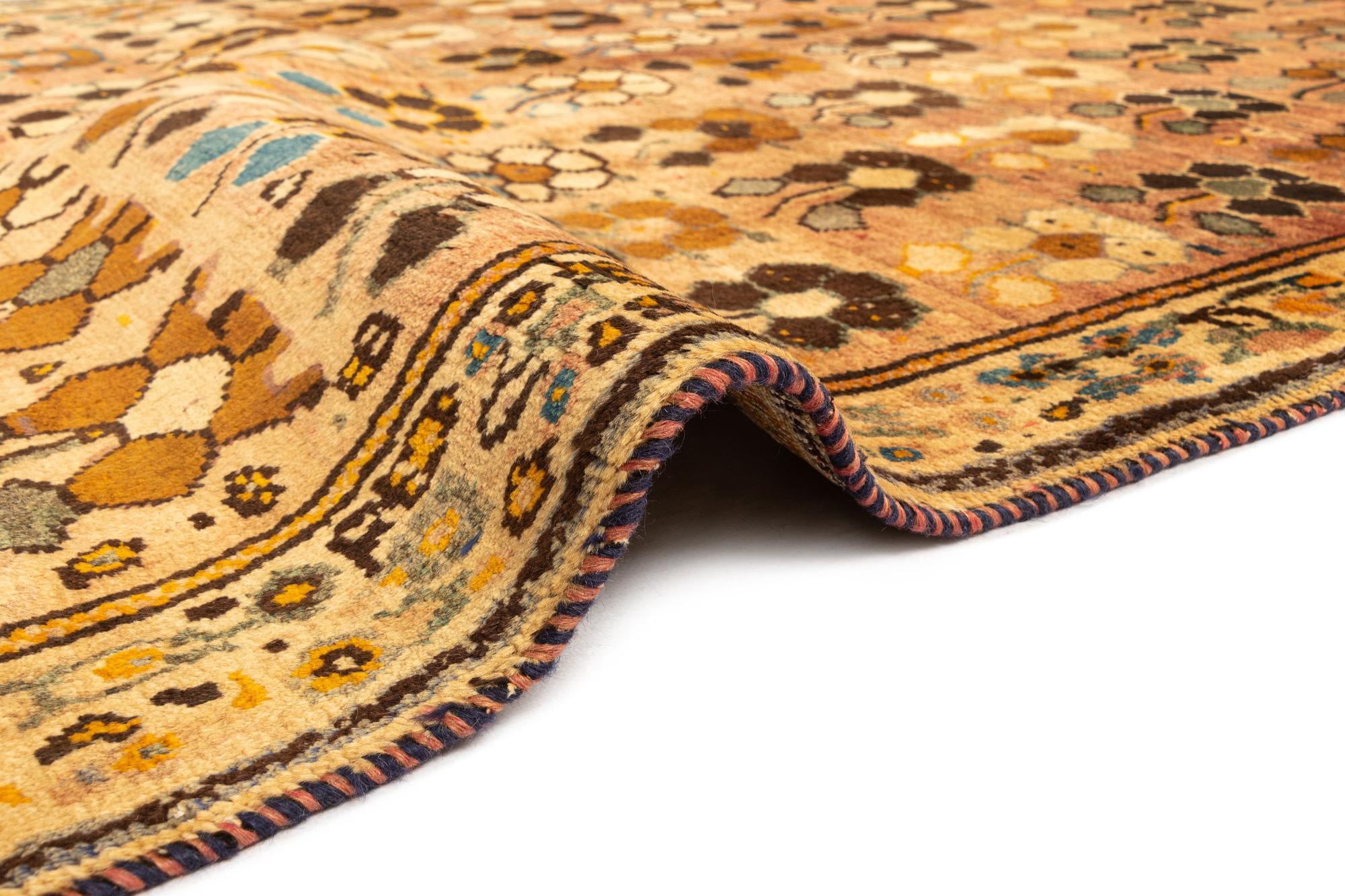 4' 11 x 7' 3 Gabbeh Wool Rug
