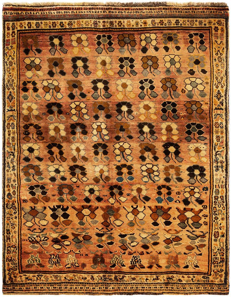 Detail image of 4' 11 x 7' 3 Gabbeh Wool Rug