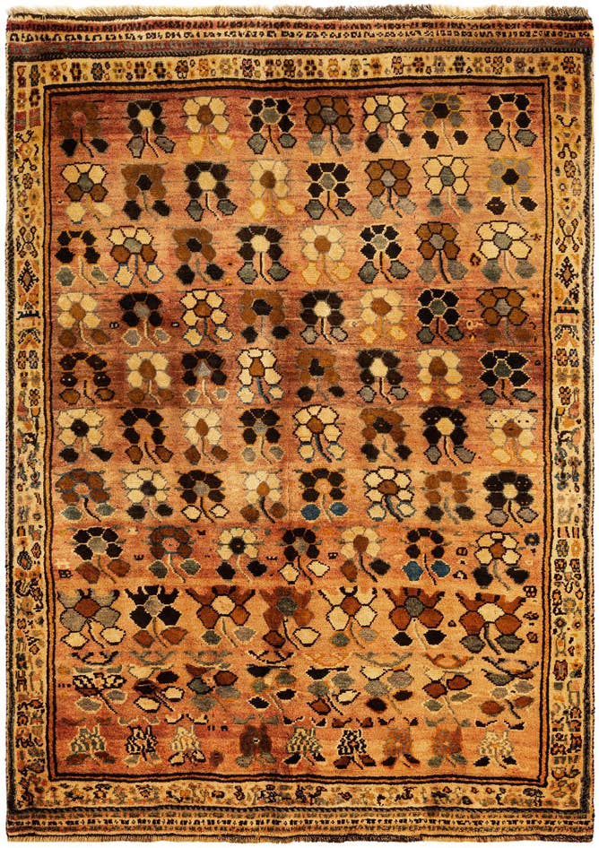 Detail image of 4' 11 x 7' 3 Gabbeh Wool Rug