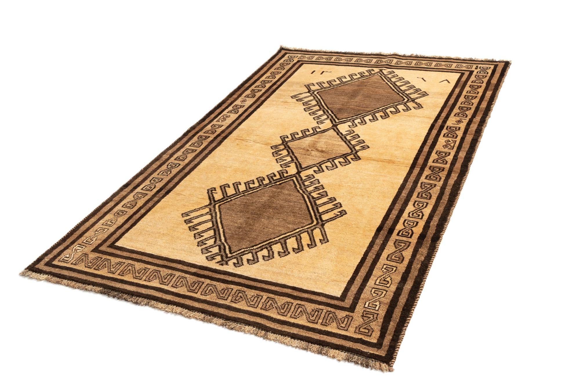 4' 11 x 8' 1 Gabbeh Wool Rug