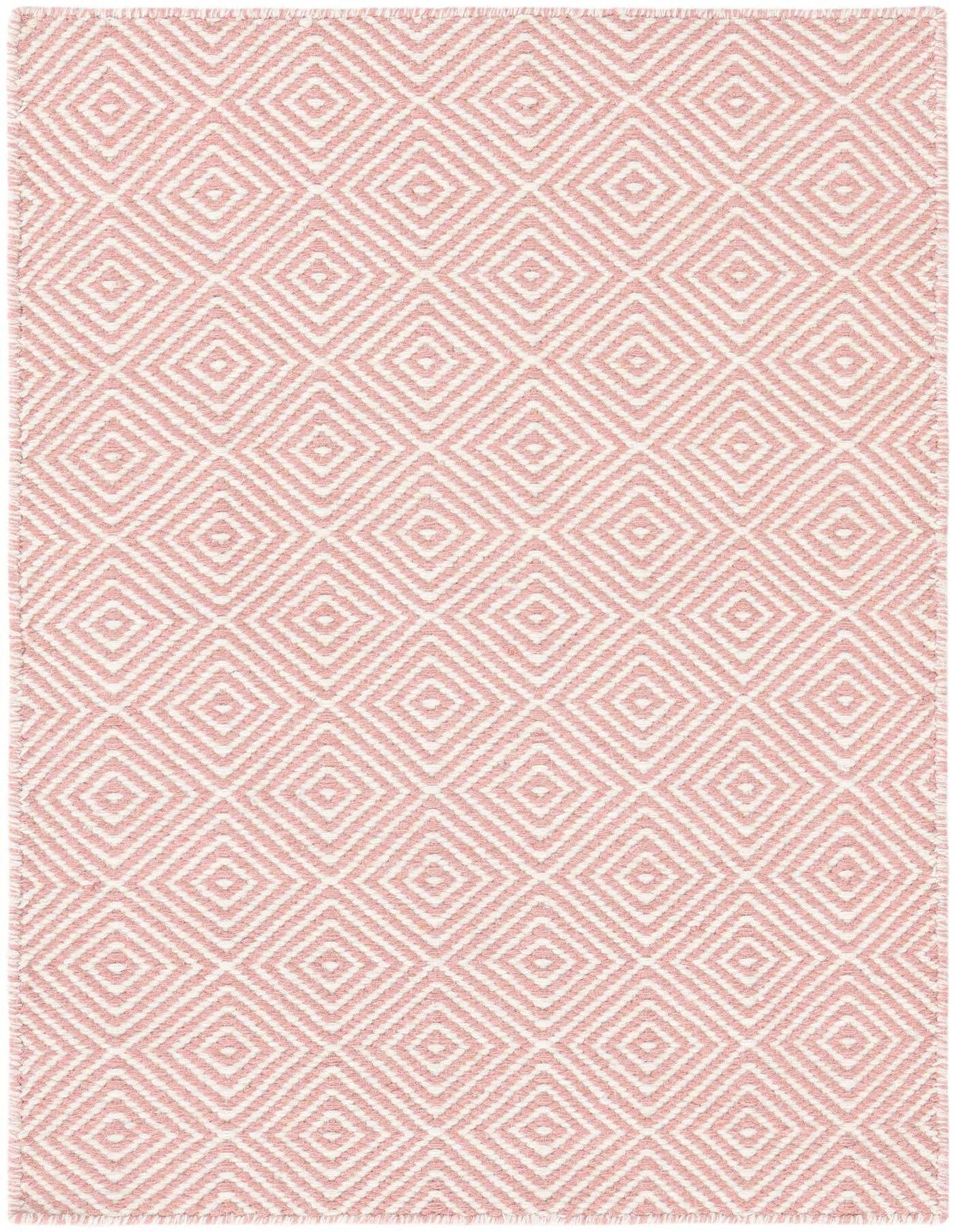 2' x 3' 1 Hand Woven Geo Trellis Flatweave Rug