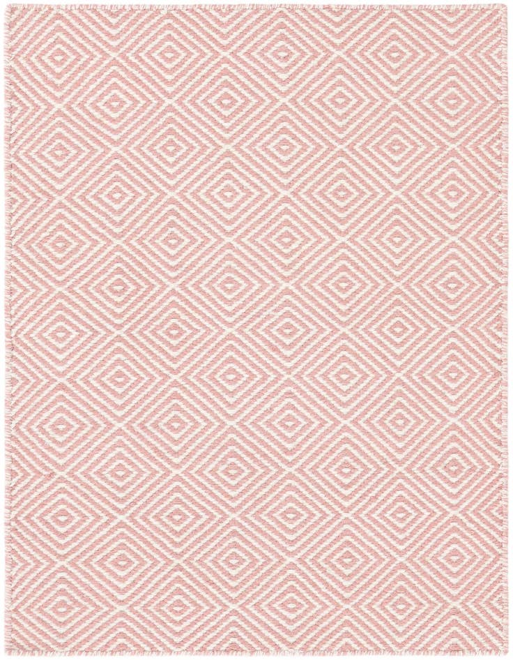 Detail image of 2' x 3' 1 Hand Woven Geo Trellis Flatweave Rug
