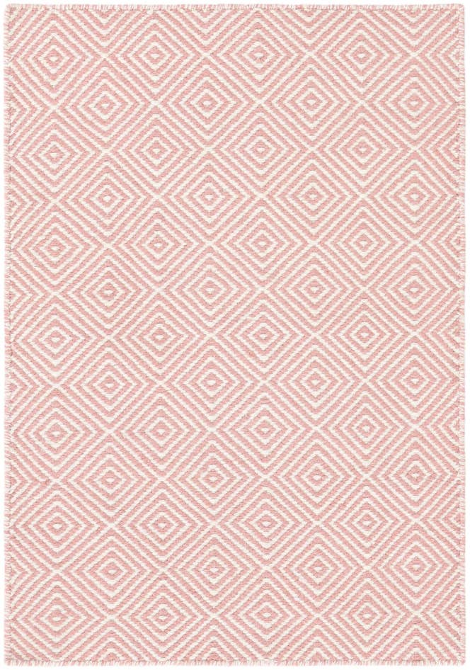 Detail image of 2' x 3' 1 Hand Woven Geo Trellis Flatweave Rug