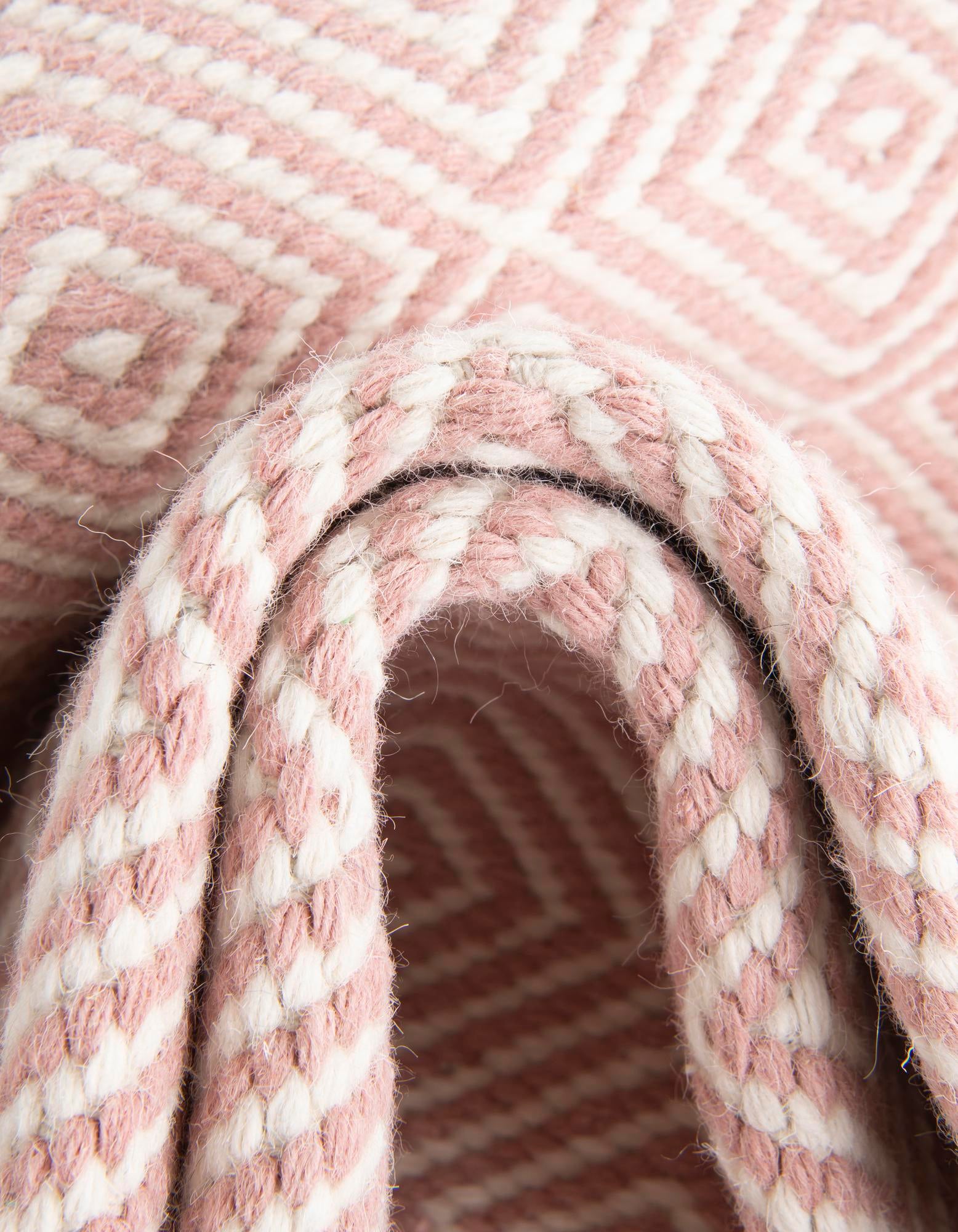 7' 10 x 10' Hand Woven Geo Trellis Flatweave Rug