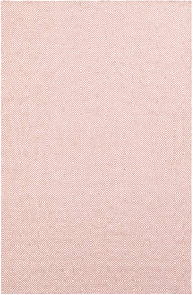 Detail image of 5' 1 x 8' Hand Woven Geo Trellis Flatweave Rug