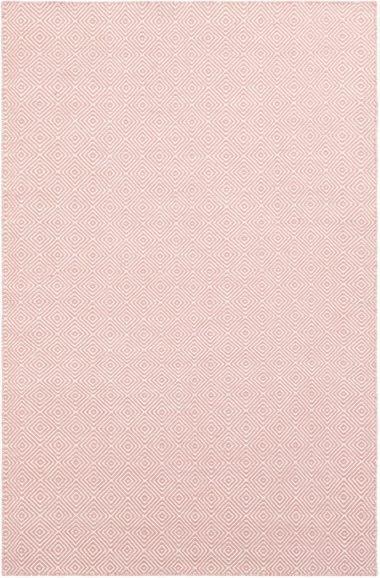 5' 1 x 8'  Hand Woven Geo Trellis Flatweave Rug