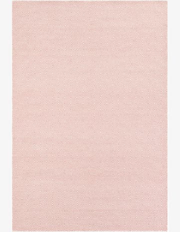 Pink Hand Woven Geo Trellis Flatweave Rug