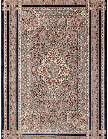 4' 9 x 7' 4 Ghom Design Rug