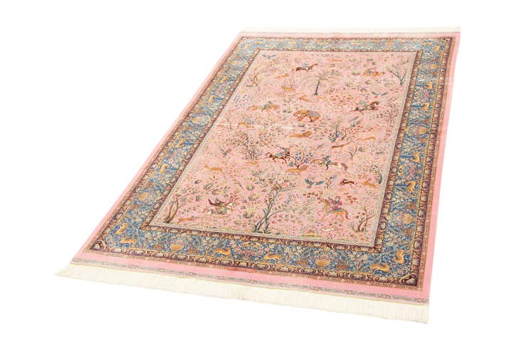 Detail image of 4' 9 x 7' 6 Ghom Design Rug