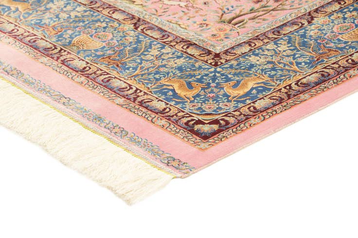 Detail image of 4' 9 x 7' 6 Ghom Design Rug