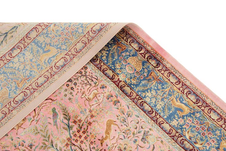 Detail image of 4' 9 x 7' 6 Ghom Design Rug