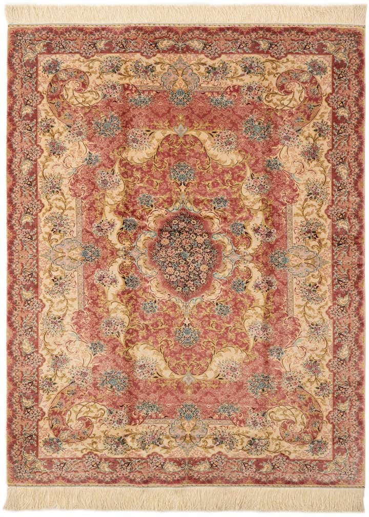 3' 10 x 5' 7 Ghom Design Rug
