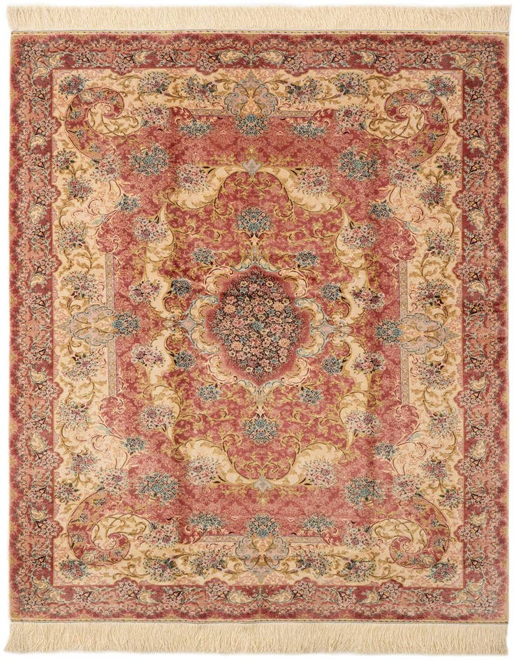 Detail image of 3' 10 x 5' 7 Ghom Design Rug