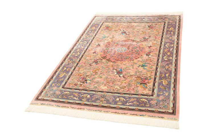 4' 4 x 6' 4 Ghom Design Rug