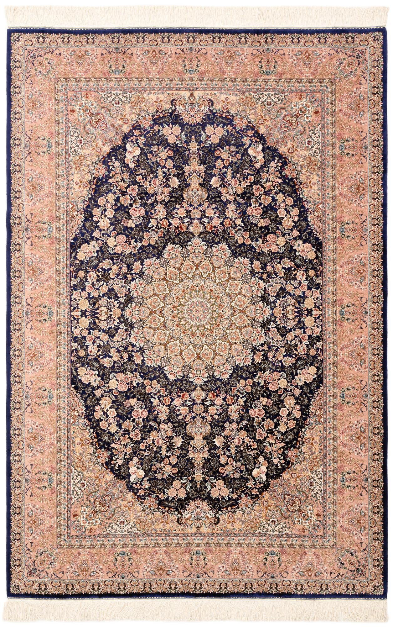 4' 9 x 7' 3 Ghom Design Rug