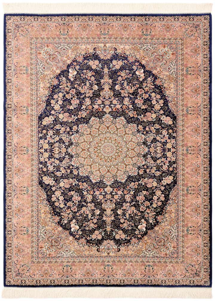 4' 9 x 7' 3 Ghom Design Rug