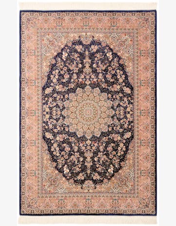4' 9 x 7' 3 Ghom Design Rug