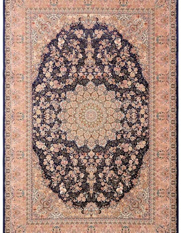 4' 9 x 7' 3 Ghom Design Rug