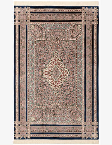 4' 10 x 7' 5 Ghom Design Rug