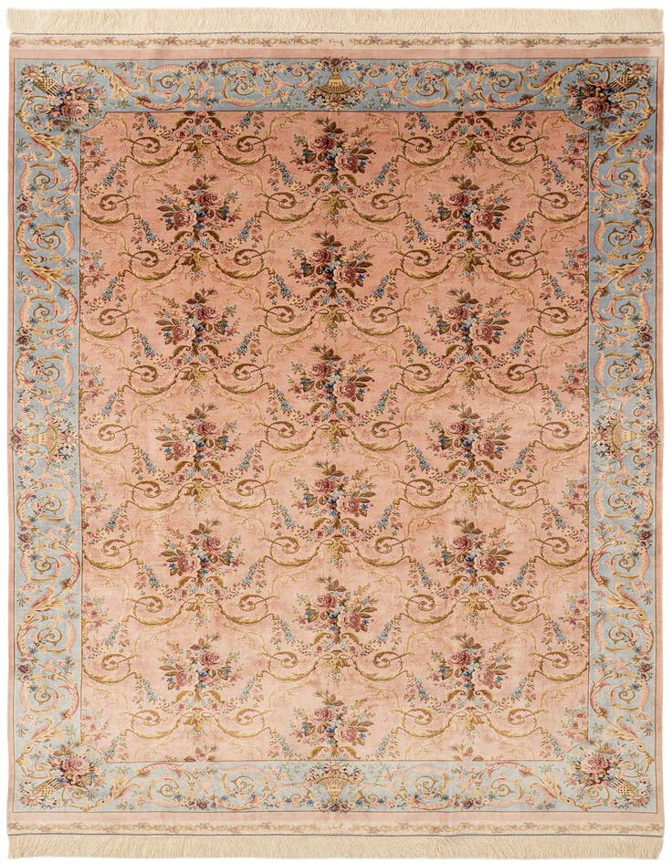 Detail image of 5' 7 x 8' 11 Ghom Design Rug