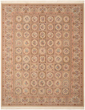 6' 5 x 9' 9 Ghom Design Rug