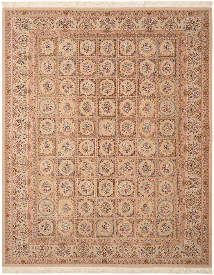 Detail image of 6' 5 x 9' 9 Ghom Design Rug