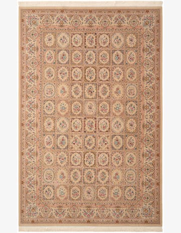 6' 5 x 9' 9 Ghom Design Rug
