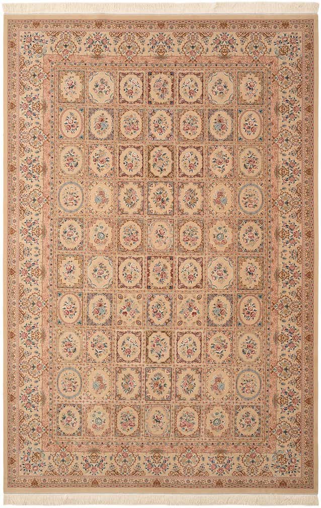 6' 5 x 9' 9 Ghom Design Rug
