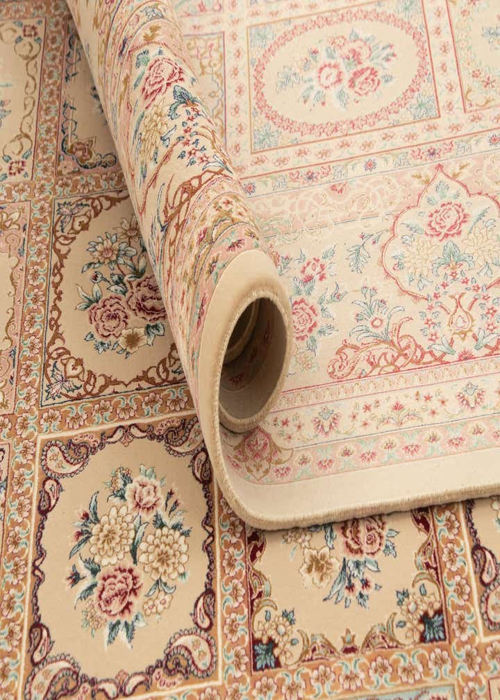 6' 5 x 9' 9 Ghom Design Rug