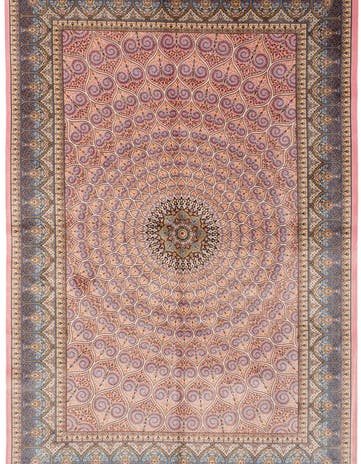 4' 9 x 7' 5 Ghom Design Rug