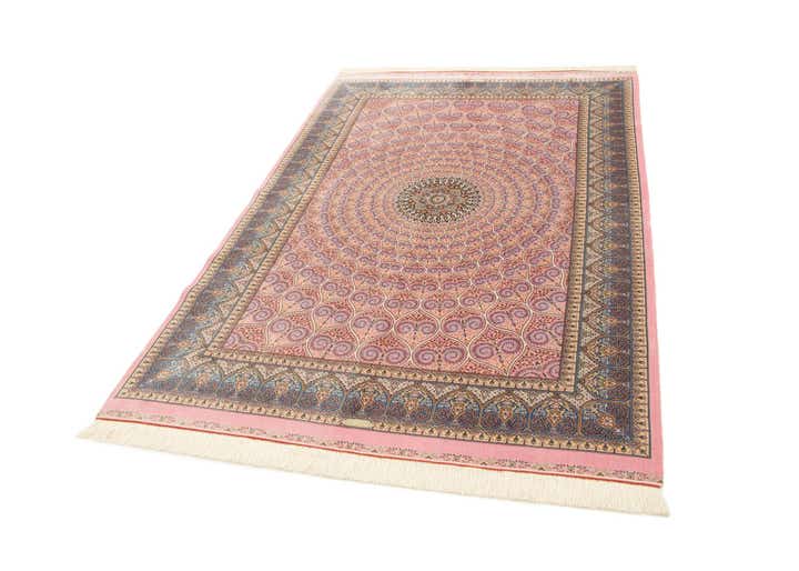 4' 9 x 7' 5 Ghom Design Rug