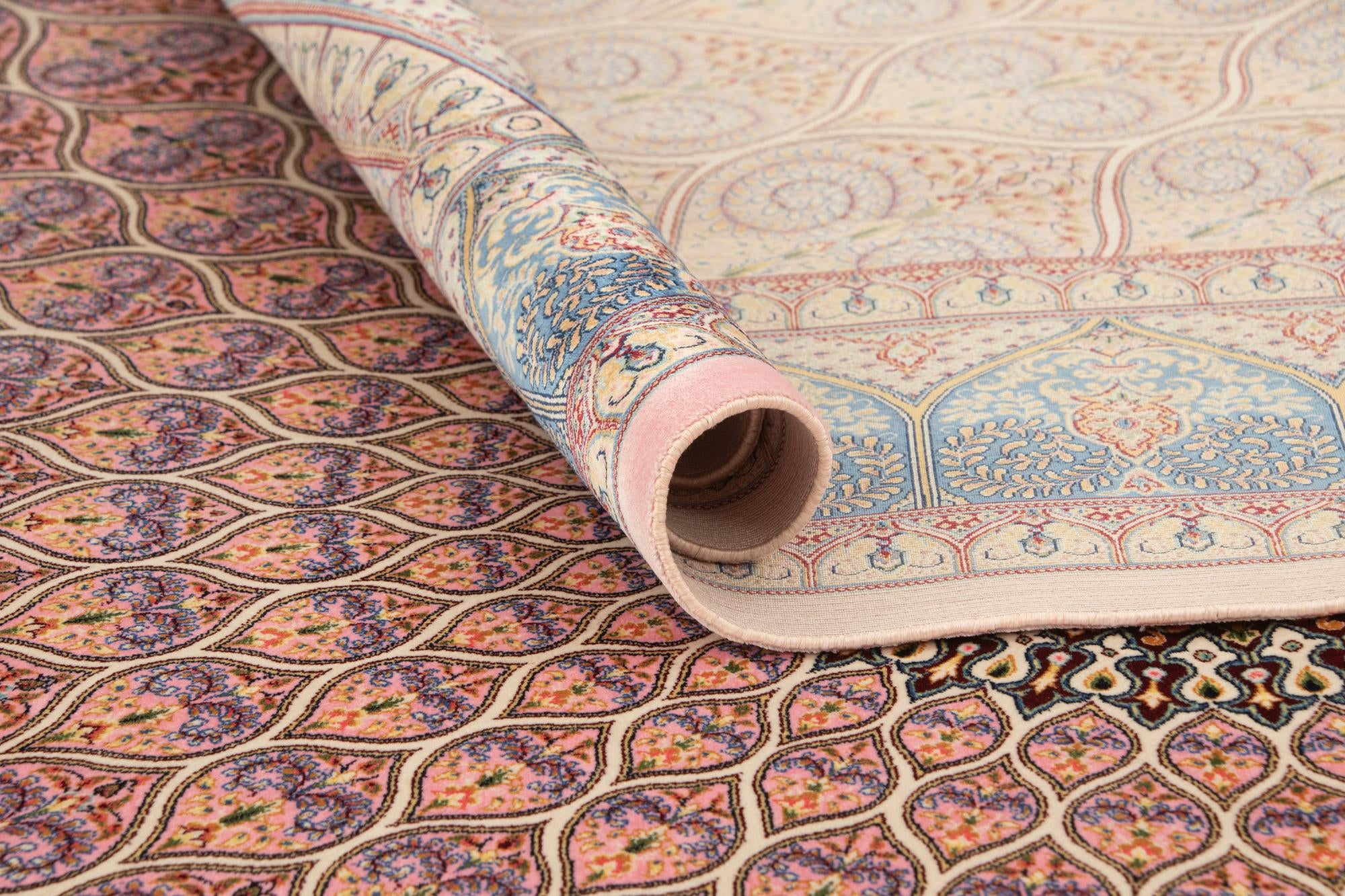 4' 9 x 7' 5 Ghom Design Rug