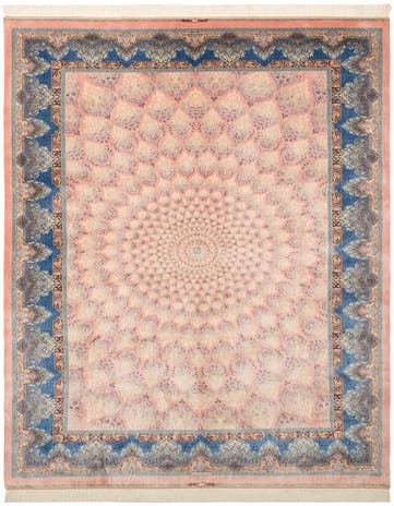 6' 6 x 9' 7 Ghom Design Rug