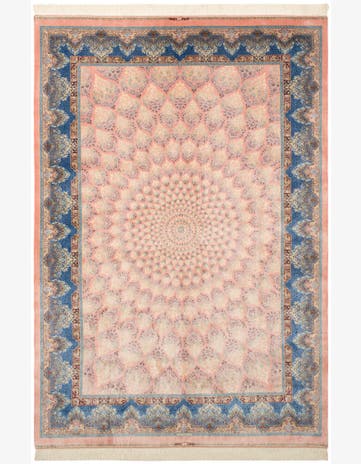 6' 6 x 9' 7 Ghom Design Rug