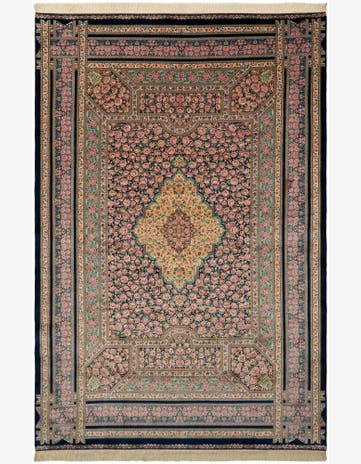 6' 6 x 9' 7 Ghom Design Rug