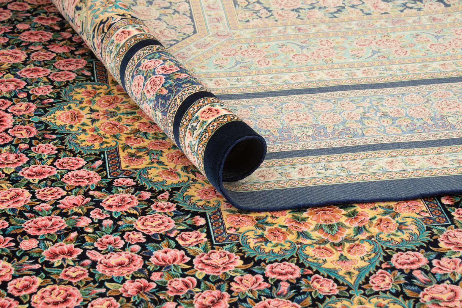 6' 6 x 9' 7 Ghom Design Rug