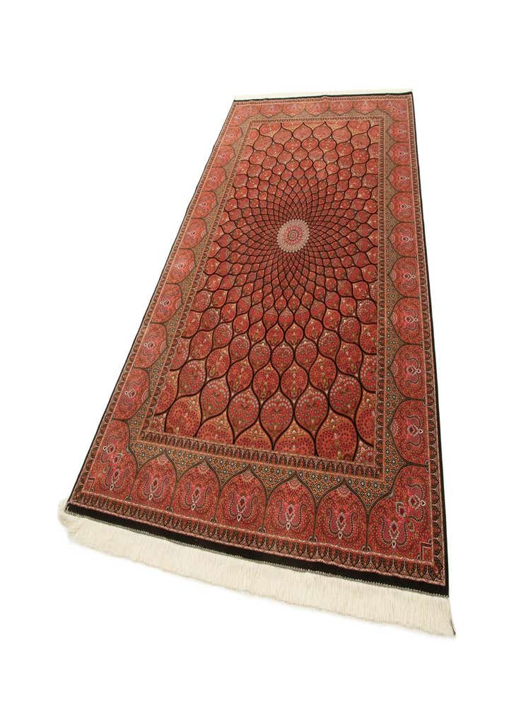 6' 5 x 9' 11 Ghom Design Rug