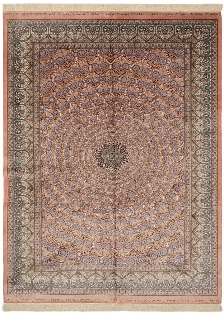 6' 6 x 9' 7 Ghom Design Rug