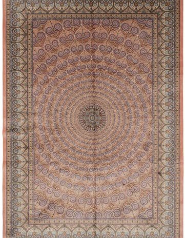6' 6 x 9' 7 Ghom Design Rug