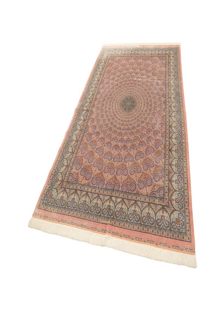 6' 6 x 9' 7 Ghom Design Rug