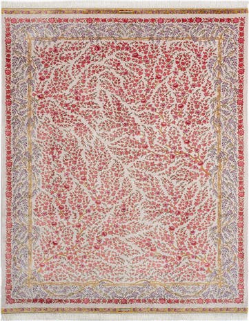 6' 7 x 9' 10 Ghom Design Rug