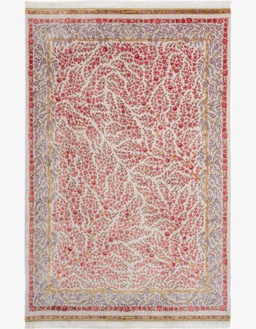 6' 7 x 9' 10 Ghom Design Rug