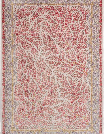 6' 7 x 9' 10 Ghom Design Rug