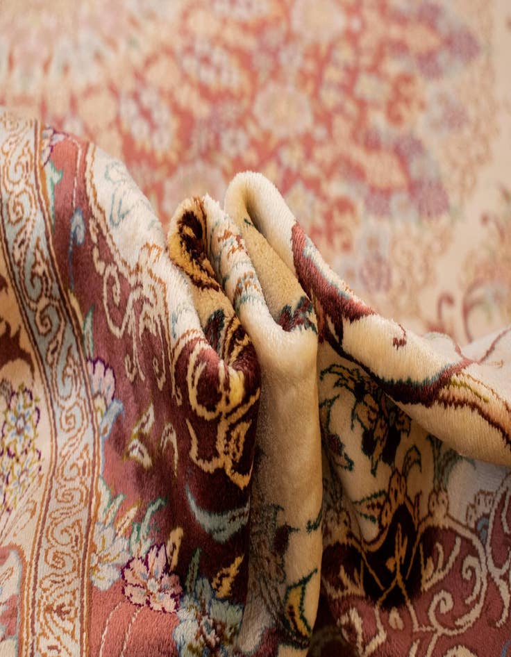 Detail image of 8' 3 x 11' 6 Ghom Silk Rug