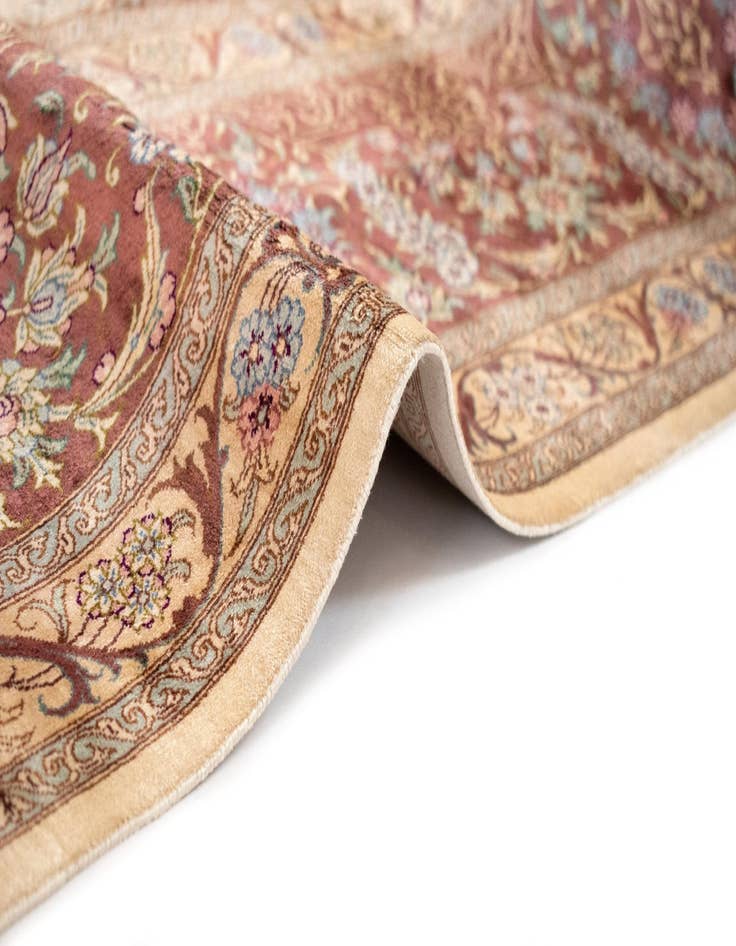 Detail image of 8' 3 x 11' 6 Ghom Silk Rug