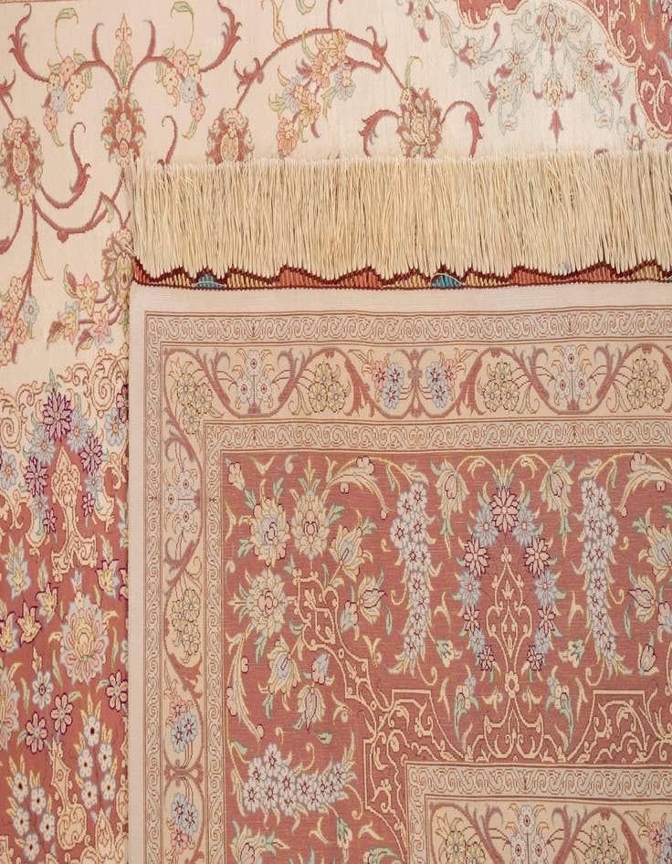 Detail image of 8' 3 x 11' 6 Ghom Silk Rug