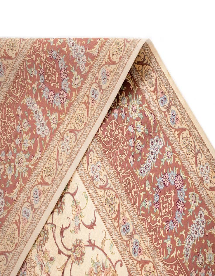 Detail image of 8' 3 x 11' 6 Ghom Silk Rug